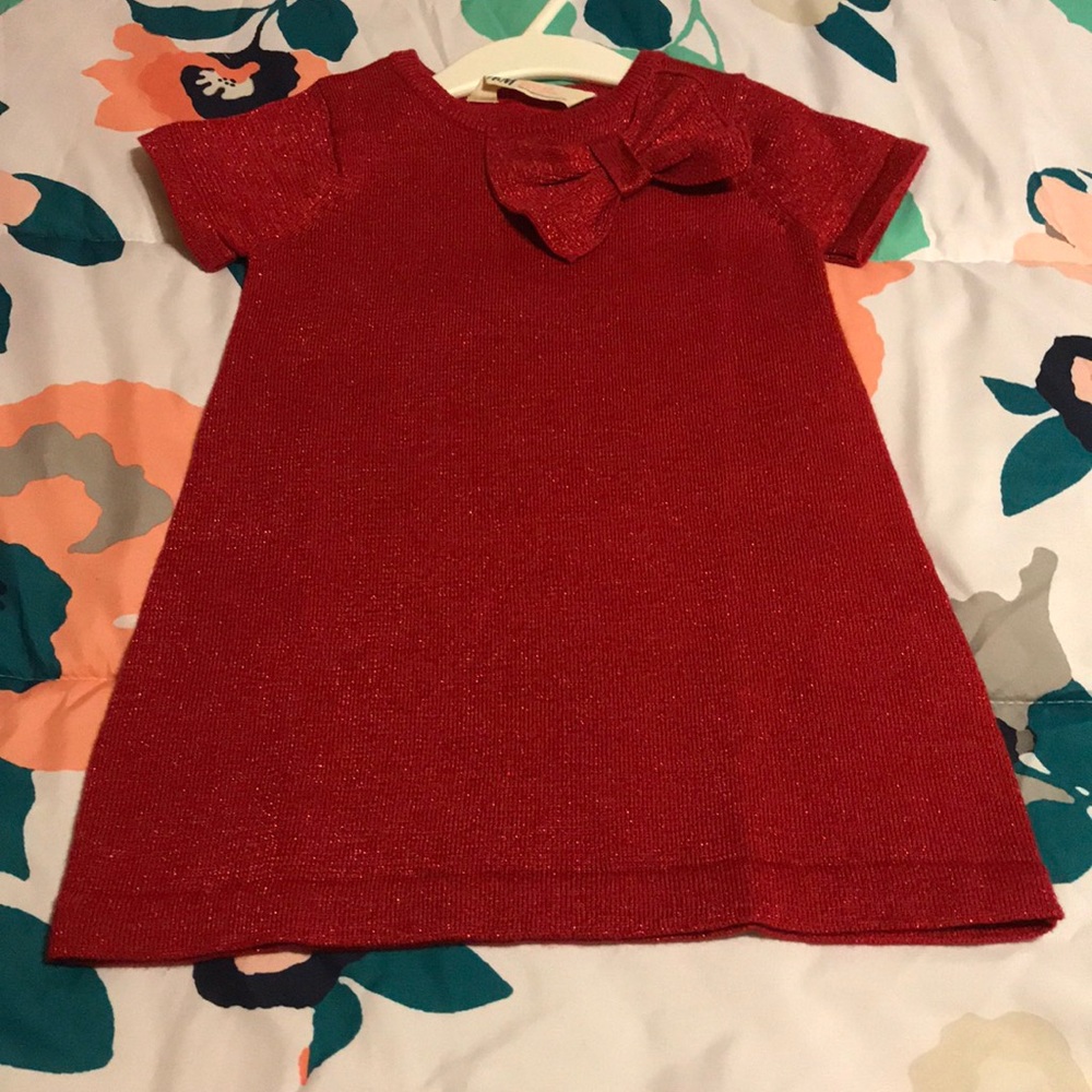 Red dress with bow